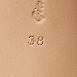 Pre Owned Gianvito Rossi Transparent PVC Plexi Crystal Embellished Pointed-Toe Mule Sandals Size 38