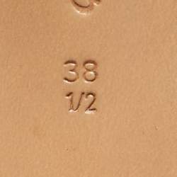 Pre Owned Gianvito Rossi Multicolor Fabric Platform Slingback Sandals Size 38.5