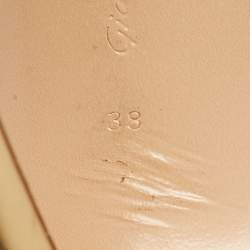 Pre Owned Gianvito Rossi Gold Leather Bijoux Sandals Size 38