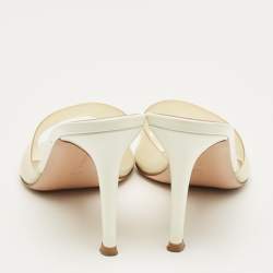 Pre Owned Gianvito Rossi Transparent PVC Elle Slide Sandals Size 38