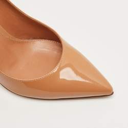 Pre Owned Gianvito Rossi Beige Gianvito Pointed Toe Pumps Size 34