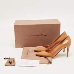 Pre Owned Gianvito Rossi Beige Gianvito Pointed Toe Pumps Size 34