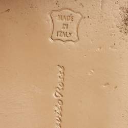 Pre Owned Gianvito Rossi Brown Ankle Tie Flat Sandals Size 35.5