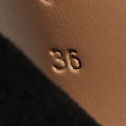 Pre Owned Gianvito Rossi Green Suede Portofino Block Heel Sandals Size 36