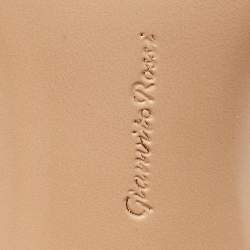 Pre Owned Gianvito Rossi Green Suede Portofino Ankle Strap Sandals Size 36.5