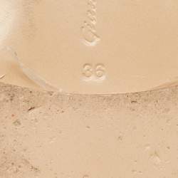 Pre Owned Gianvito Rossi Green Suede Ballet Flats Size 36