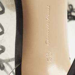 Pre Owned Gianvito Rossi Helmut Size 35.5 Transparent PVC Cut-out Ankle Length Boots