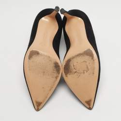 مملوكة مسبقًا حذاء بوت مخفي جيانفيتو روسي جلد أسود مقاس 35