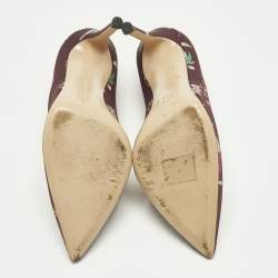 مملوكة مسبقًا Gianvito Rossi Gianvito 85 Size 36 Burgundy Satin Pumps