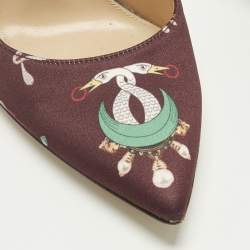 مملوكة مسبقًا Gianvito Rossi Gianvito 85 Size 36 Burgundy Satin Pumps