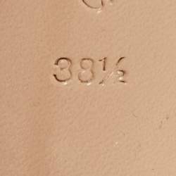 Pre Owned حذاء بوت بطول الكاحل جلد أبيض وجي بي سي جيانفيتو روسي أيكون مقاس 38.5