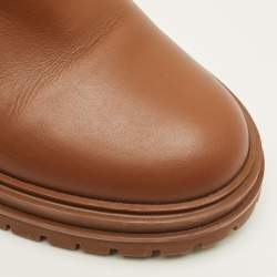 مملوكة مسبقًا Gianvito Rossi Size 39.5 Brown Leather Chelsea Boots