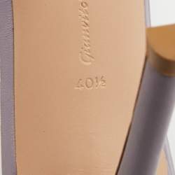 Pre Owned Gianvito Rossi Elle Size 40.5 Transparent Leather and PVC Slide Sandals