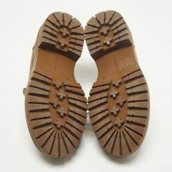 Pre Owned Gianvito Rossi Argo Size 36 Brown Leather Loafers