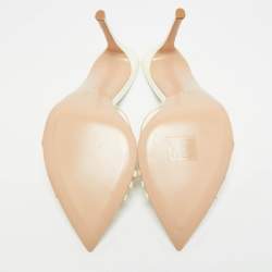 مملوكة مسبقًا صندل جيانفيتو روسي إيلي PVC بيج مقاس 36.5