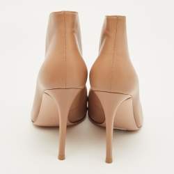 Pre Owned حذاء بوت مفتوح من الأمام سويدي أسود جيانفيتو روسي مقاس 38.5