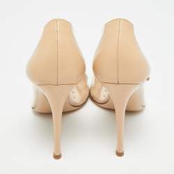 Pre Owned Gianvito Rossi Plexi Size 36.5 Tricolor Leather and PVC Pumps