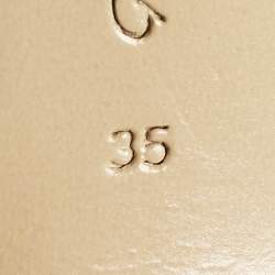 مملوكة مسبقًا حذاء كعب عالي جيانفيتو روسي من الجلد الأسود برأس مدبب مقاس 35