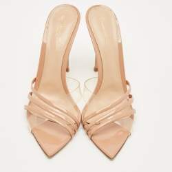 مملوكة مسبقًا صندل سلايد جيانفيتو روسي أيلي جلد وبي في سي بنفسجي مقاس 38