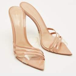 مملوكة مسبقًا صندل سلايد جيانفيتو روسي أيلي جلد وبي في سي بنفسجي مقاس 38