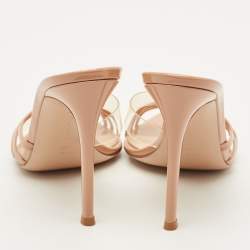 مملوكة مسبقًا صندل سلايد جيانفيتو روسي أيلي جلد وبي في سي بنفسجي مقاس 38