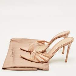 مملوكة مسبقًا صندل سلايد جيانفيتو روسي أيلي جلد وبي في سي بنفسجي مقاس 38