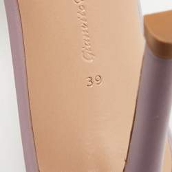 مملوكة مسبقًا Gianvito Rossi Elle Size 39 Transparent Leather and PVC Slide Sandals