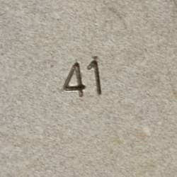 Pre Owned Gianvito Rossi Carla Size 41 Silver Leather Mary Jane Ballet Flats