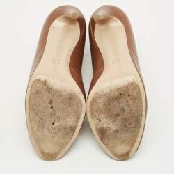 Pre Owned Gianvito Rossi Vamp Size 41 Brown Leather Booties