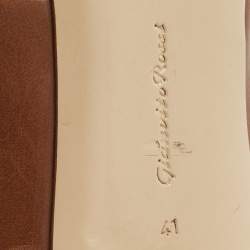 Pre Owned Gianvito Rossi Vamp Size 41 Brown Leather Booties