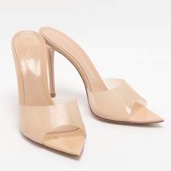 مملوكة مسبقًا صندل جيانفيتو روسي بيج براءة اختراع جلد وبي في سي إل مقاس 39