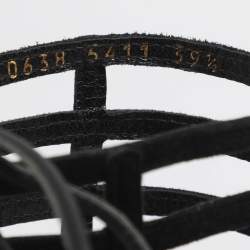 مملوكة مسبقًا Gianvito Rossi Size 39.5 Black Suede Gladiator Sandals