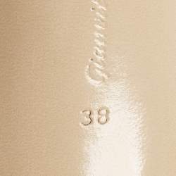 Pre Owned Gianvito Rossi Elle Size 38 Transparent PVC Slide Sandals