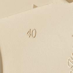 Pre Owned Gianvito Rossi Martis Size 40 Beige Leather Combat Boots