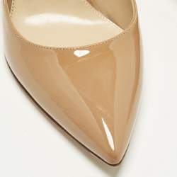 مملوكة مسبقًا Gianvito Rossi Size 39 Beige Patent Leather Pumps