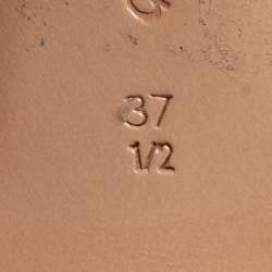 Pre Owned حذاء بوت للكاحل جيانفيتو روسي سويدي أحمر لامع بمقاس 37