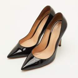 Pre Owned Gianvito Rossi Gianvito Size 36 Black Patent Leather Pointed Toe Pumps