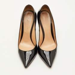 Pre Owned Gianvito Rossi Gianvito Size 36 Black Patent Leather Pointed Toe Pumps