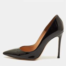 Pre Owned Gianvito Rossi Gianvito Size 36 Black Patent Leather Pointed Toe Pumps