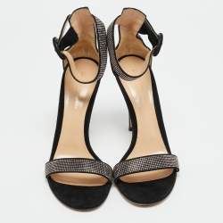 مملوكة مسبقًا صندل جيانفيتو روسي شيري بورتوفينو سويدي بيج سير كاحل مقاس 36