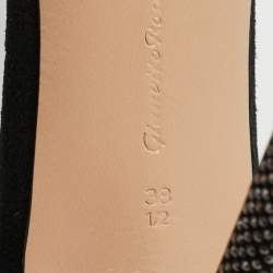 مملوكة مسبقًا صندل جيانفيتو روسي شيري بورتوفينو سويدي بيج سير كاحل مقاس 36