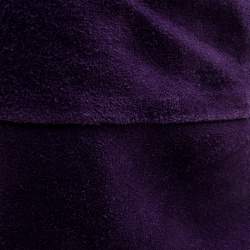 Pre Owned Gianvito Rossi Purple Suede Over the Knee Boots Size 40