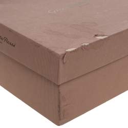 Pre Owned Gianvito Rossi Black Lace and Suede Sock Peep Toe Booties Size Size 39.5