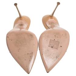 Pre Owned Gianvito Rossi PVC Leather Elle Slide Sandals Size 40