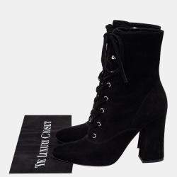 Gianvito Rossi Black Suede Ankle Boots Size 39