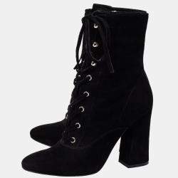Gianvito Rossi Black Suede Ankle Boots Size 39
