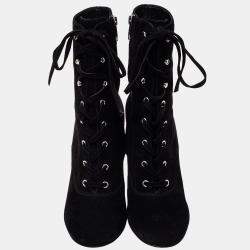 Gianvito Rossi Black Suede Ankle Boots Size 39