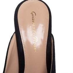 Pre Owned Gianvito Rossi Suede Fanny Point-Toe Mules Sandals Size 37