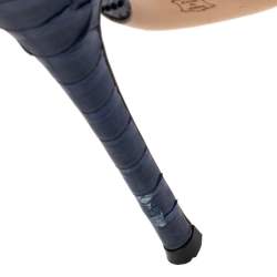 Pre Owned Gianvito Rossi Blue Python Gianvito Pointed Toe Pumps Size 39.5