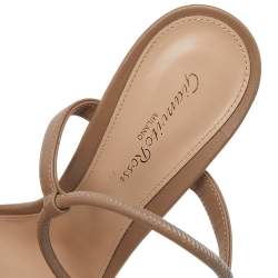 Pre Owned Gianvito Rossi Brown Leather Ankle Strap Sandals Size 39